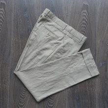 Сезон: весна–лето льняная облегающая длиной по щиколотку штаны для маленькой девочки узкие брюки прямые брюки воздухопроницаемая комфортная обувь брюки B2