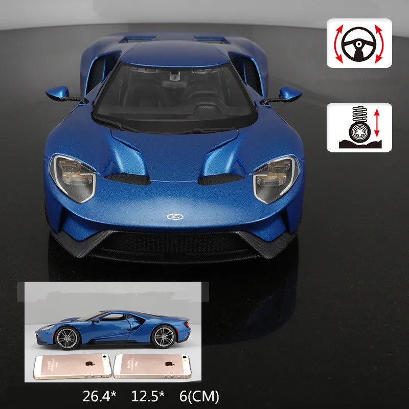 1:18 модели автомобилей из сплава спортивный автомобиль Ford GT с высокой симуляцией