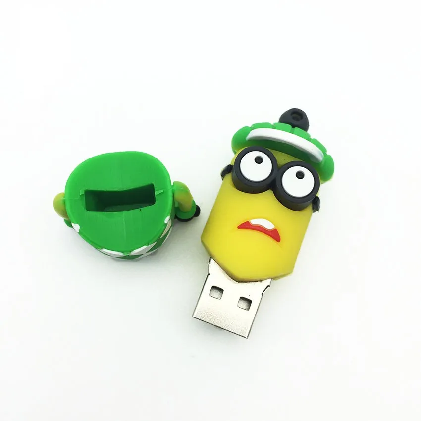 Мультфильм Миньоны Гольфист диск USB флешка Флешка устройство для хранения USB флэш-накопитель 128 Гб 64 ГБ 32 ГБ 16 ГБ 8 ГБ 4 ГБ ручка-накопитель