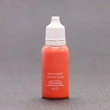 Тату чернила профессиональный Перманентный пигмент подводка для глаз 1/2 унций 15 мл 1 шт оранжевый