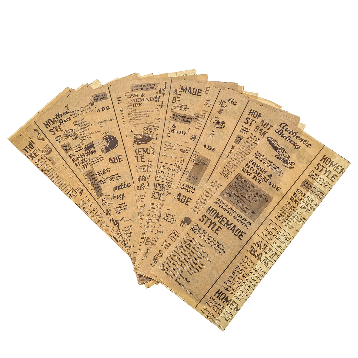 25x10cm 50pcs Oil-proof paper Food Basket Liners For BBQ Sandwich Fast Bakeware Food Wrap Packing Baking Supplies