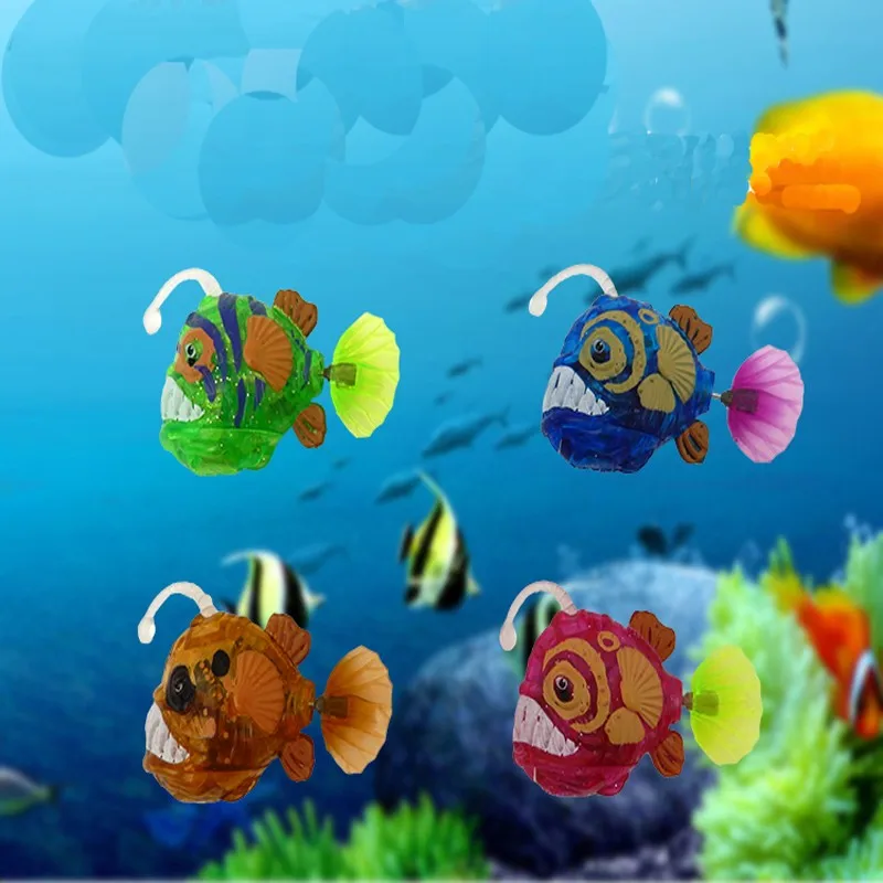 Аквариум Новое поступление забавные Плавание электронный рыба Активированный Батарея питание игрушки Pet для рыбалки бак украшения светящаяся рыбка рыбы