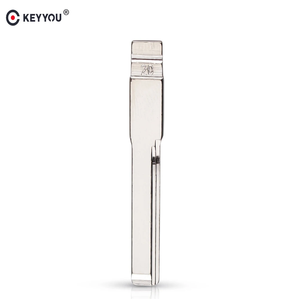 

KEYYOU Replacement No.20 Metal Key Blade Blank For Mercedes Benz C E Card Series Car Remote Flip Folding Uncut HU64 Key Blade