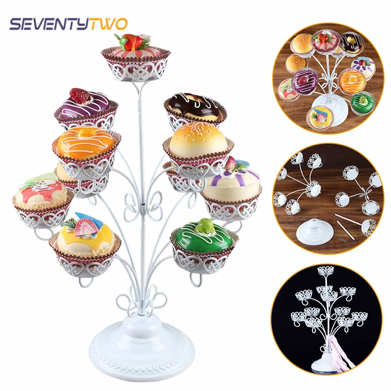 

Cake Stand Cup Cake Holder Cake Cups Dessert Racks Wedding Party Foods Decoration Baking Display Round