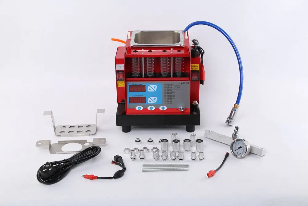 

220V/110V MST-30 Auto Fuel Injector Cleaner & Tester with 4-Cylinders Ultrasonic Washing Car & Motorcycle Washing Tool
