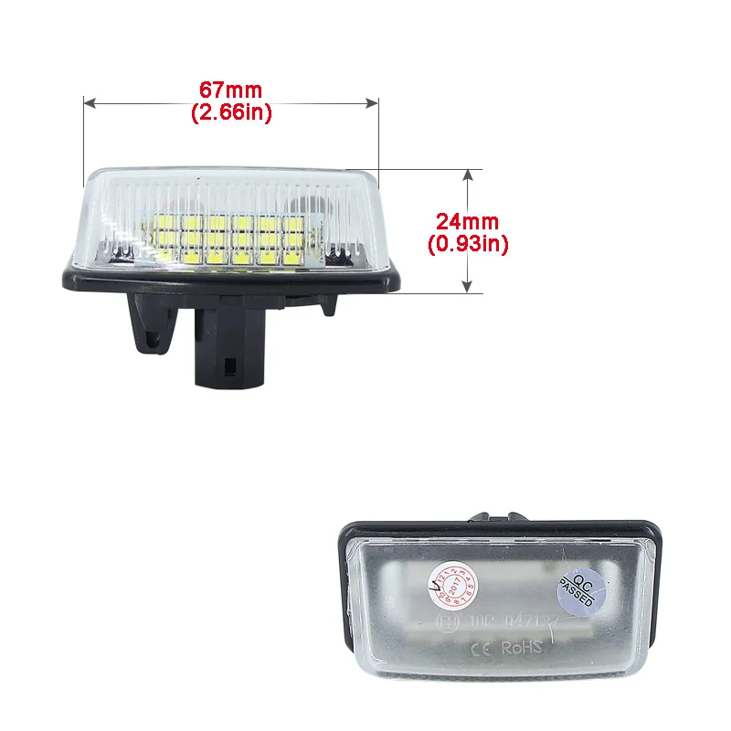 Светодиодный CANBUS без ошибок номерные знаки для Toyota Crown(2003~ 2009) лампы цифровой панели лампы автомобильные аксессуары белый@ 12 В