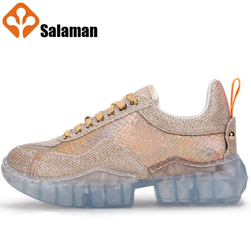 

Spring 2019 Bling Running Shoes For Women Casual Fashion Sport Shoes For Women Athletic Walking Dazzle Sneakers Woman Brand