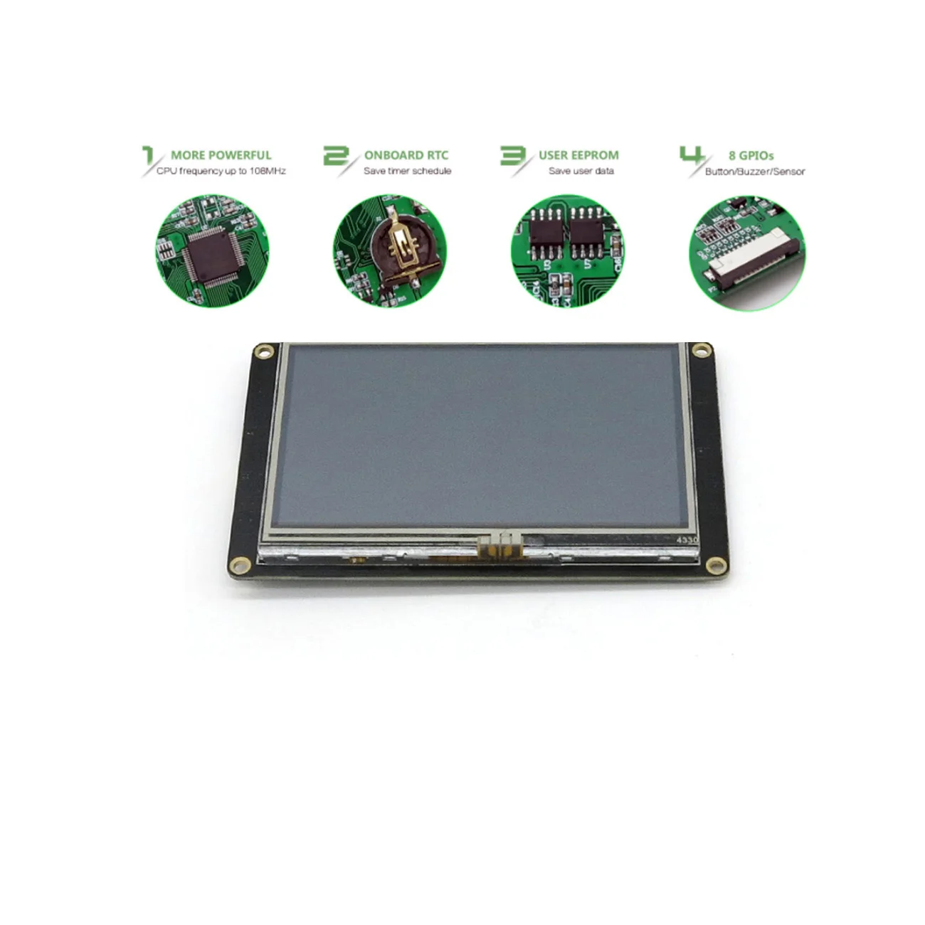 4," Nextion Enhanced HMI умный USART UART серийный сенсорный TFT ЖК-модуль панель дисплея для Raspberry Pi NX4827K043