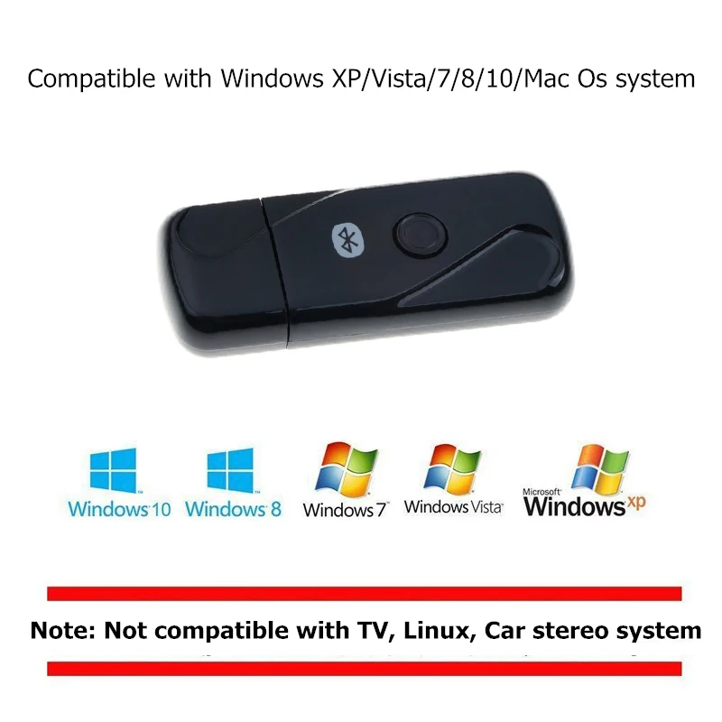 USB Bluetooth адаптер V4.2 беспроводной bluetooth Dongles с переключателем музыкальный звуковой