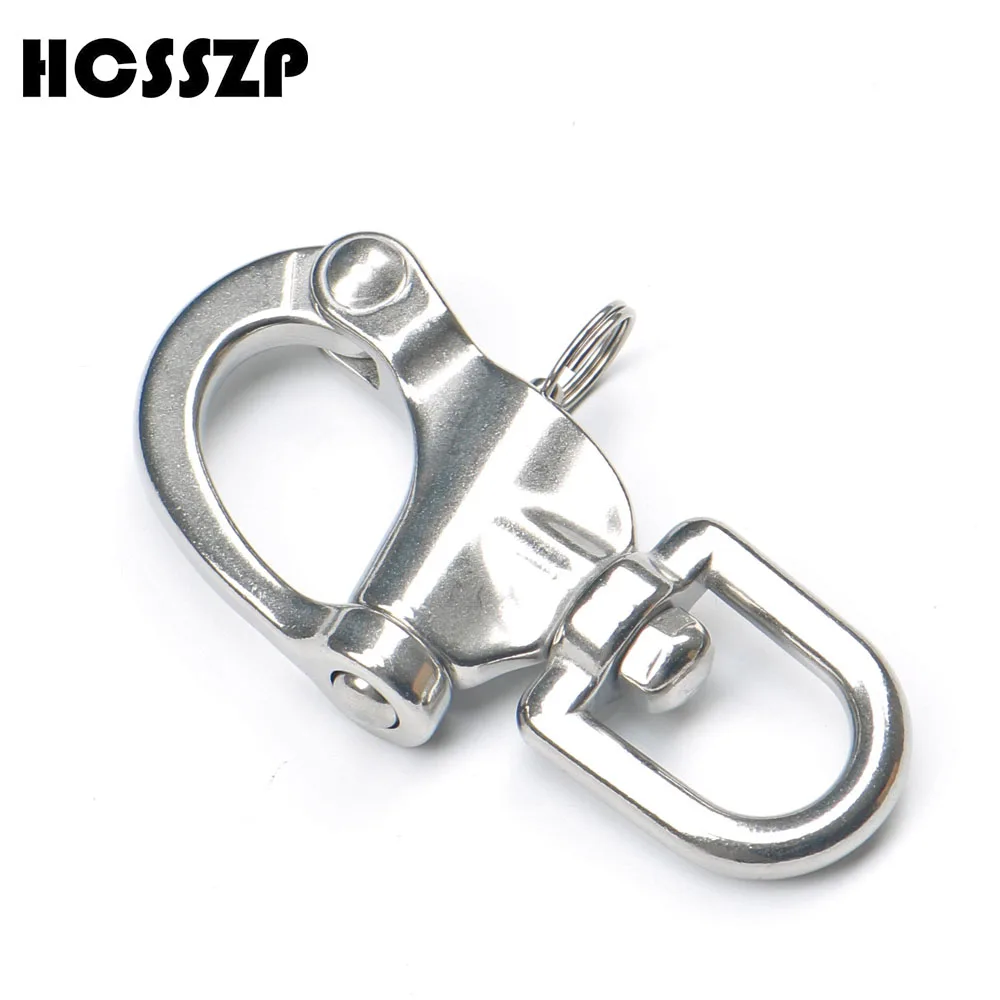 

HCSSZP 316 Stainless Steel Swivel Shackle Quick Release Boat Anchor Chain Eye Shackle Swivel Snap Hook for Marine Architectural