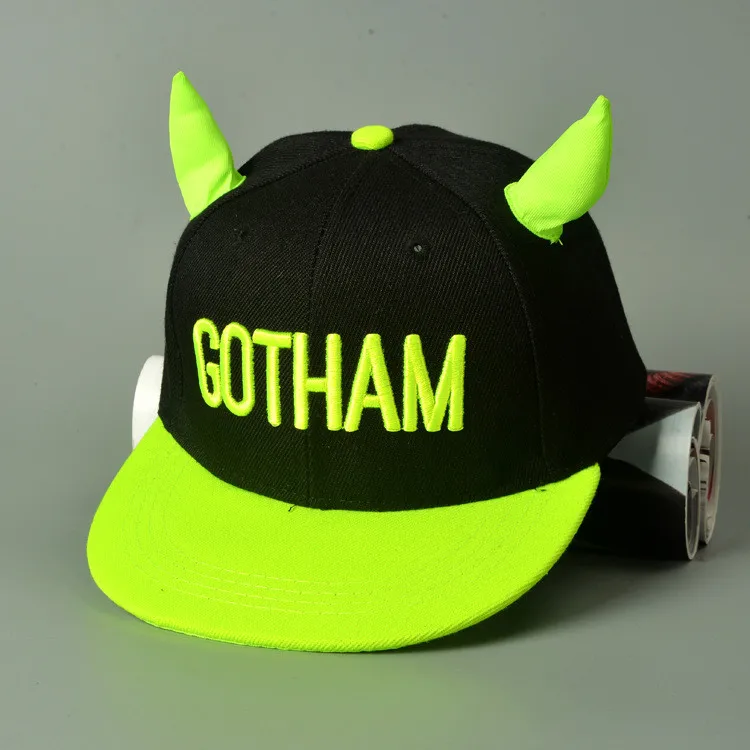 Berthatina Gotham письмо шаблон малыш Бейсбол Кепки маленьких Snapback Hat Мода Регулируемый Хип-хоп Кепки для детей унисекс