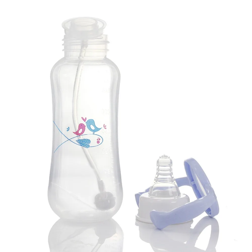 New standard pp plastic milk bottle newborn heat resistant baby milk