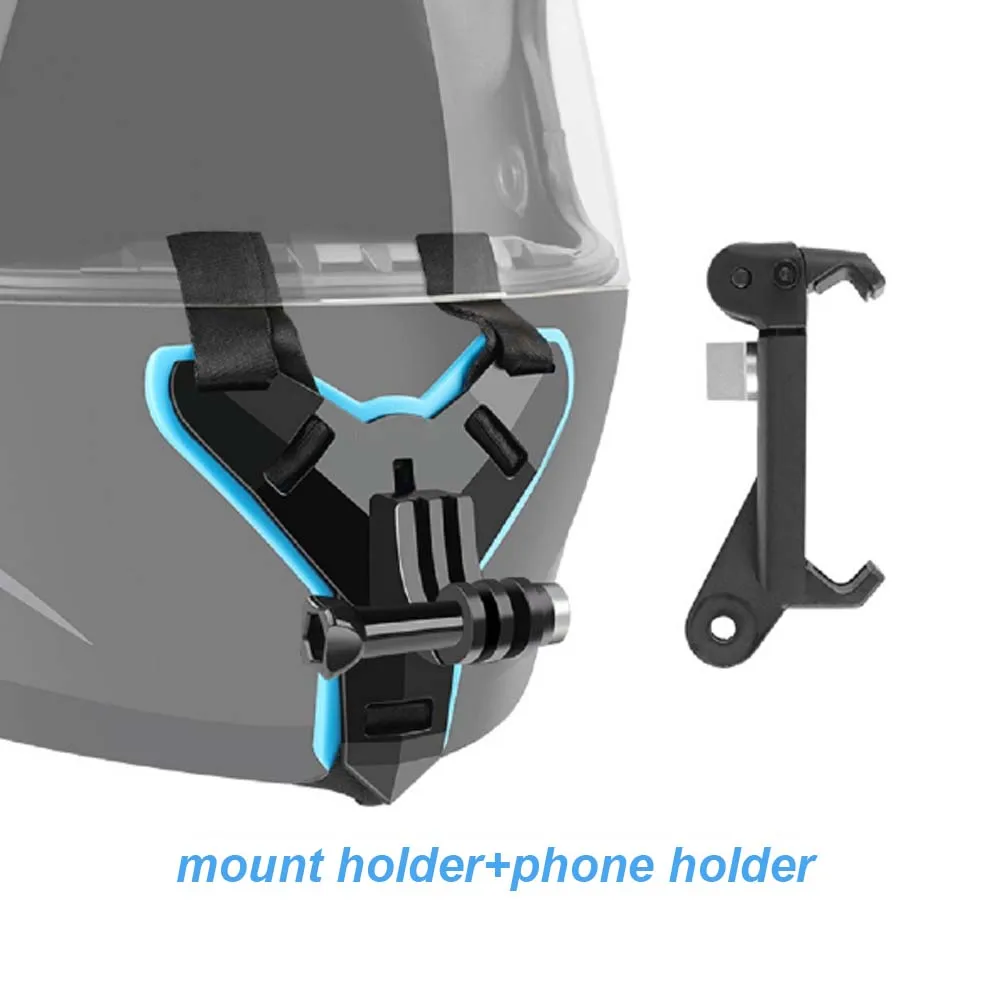E5445-Upgraded Helmet Mount Adapter for Gopro-holder+phone holder