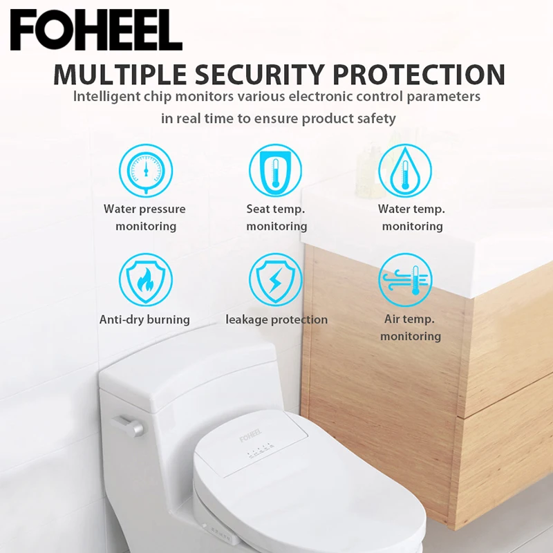 Чехол для сиденья унитаза FOHEEL wc с подогревом электронный чехол биде умный