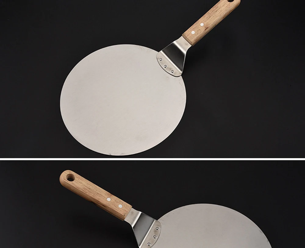 Нержавеющая сталь нож для пиццы tesoura лопатка большая толстая деревянная круглая лопатка для торта инструменты для выпечки аксессуары