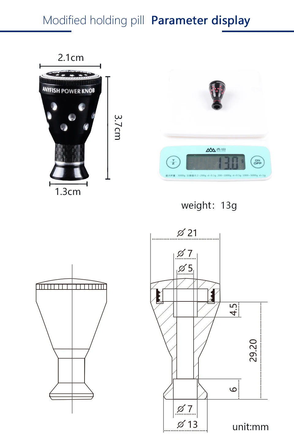 ANYFISH безынерционная катушка ручка для катушки для Shimano Stradic CI4 Curado Sedona Daiwa CR80 baitcasing катушка спиннинговые Катушки Снасти