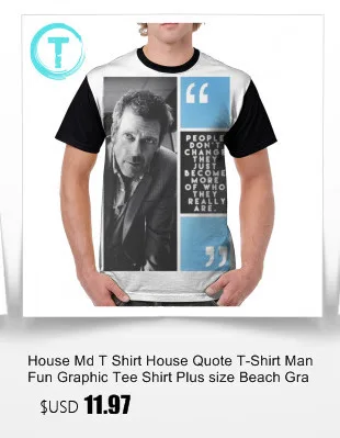 House Md T Shirt House MD Made With Text T-Shirt Printed Funny Graphic Tee Shirt 100 Polyester Short Sleeves Mens Classic Tshirt