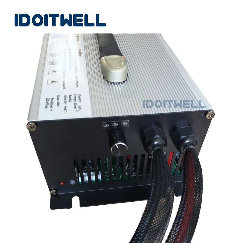 Подгонянное 2500W Регулируемое зарядное устройство 48V 40A 30A 20A ток 3 этапа