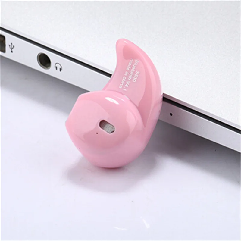 S530 беспроводные портативные мини наушники-вкладыши стерео бас Музыка Спортивные Bluetooth наушники для Xiaomi samsung Iphone PK i7s i8 i9 - Цвет: Pink