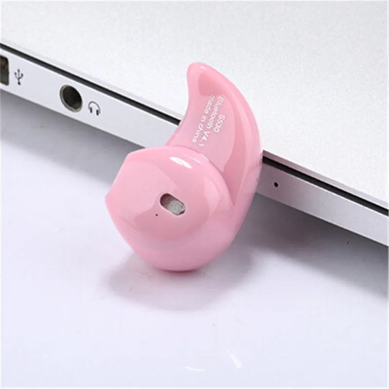 Pink S530 беспроводные портативные мини наушники-вкладыши стерео бас Музыка Спортивные Bluetooth наушники для Xiaomi samsung Iphone PK i7s i8 i9 - Цвет: Pink