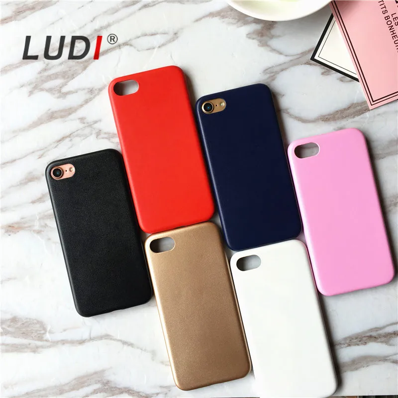 Роскошный чехол LUDI из искусственной кожи для iphone XS MAX iPhone X/XR/6/6s/7/8Plus 5/5S/SE