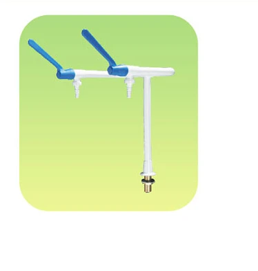 B2002 двухпортовый Настольный Т-образный кран из чистой меди, краны для воды для лаборатории