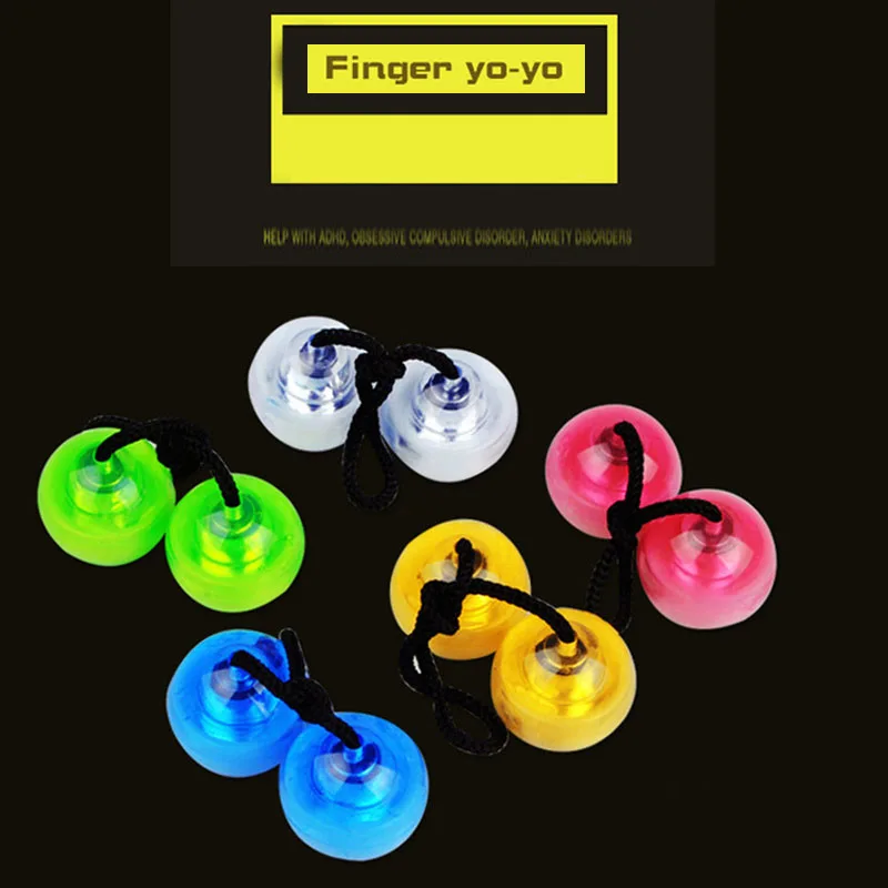 New Begleri Beads LED Flashing Begleri FingersYo-Yo ball Color Random Delivery Spinner Anti Stress Mode Speelgoed (3)