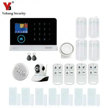 

Yobang Security-Home IOS/Android APP Remote Control Alarmas Wifi Wireless Surveillance Camera Motion Detection WIFI GSM Alarm
