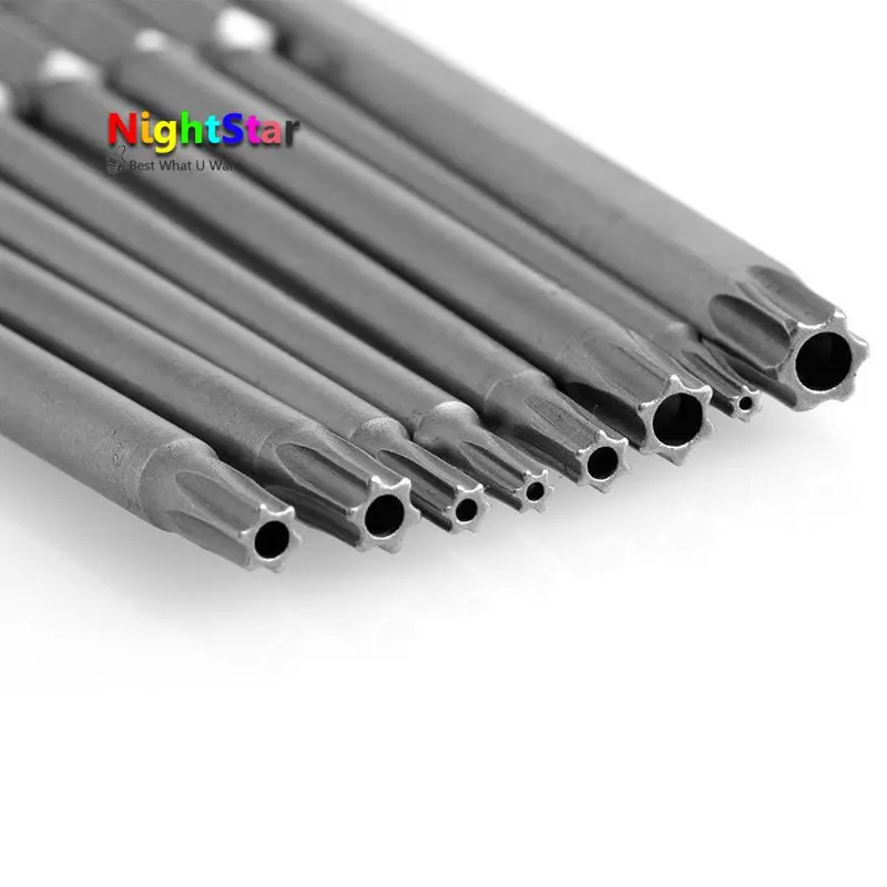 8Pcs 100mm Magnetic Torx Screwdriver Bits 1/4" Hex Shank New T8 T10 T15 T20 T25 T27 T30 T40 Electric Screwdriver head - Image 5