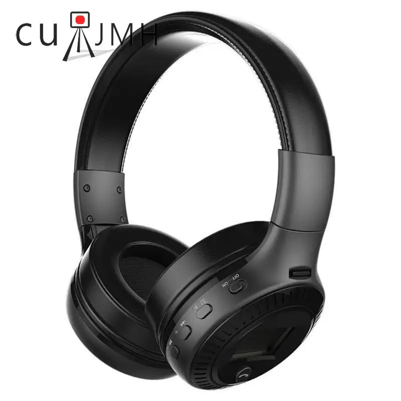 

B19 Wireless Headphone Stereo Bluetooth 4.1 TF MIC FM Radio LCD with Mic Headsets Micro-SD Card Slot FM Radio For Phone & PC