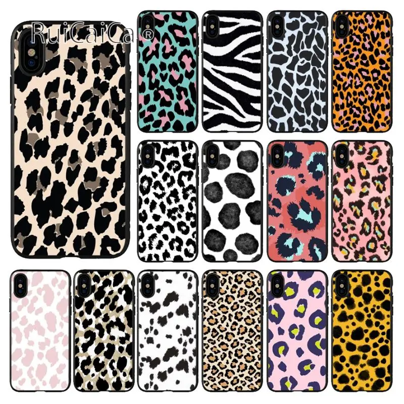 

Ruicaica Leopard Latest Released Newly Arrived Cell Phone Case for Apple iPhone 8 7 6 6S Plus X XS MAX 5 5S SE XR Mobile Cases