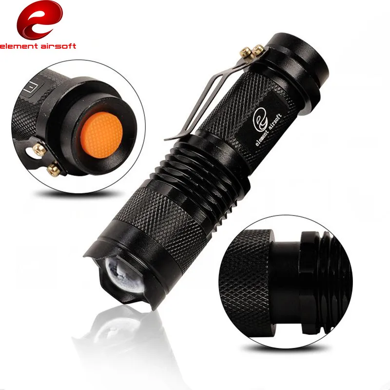 Led à Prova Elemento Airsoft Lanterna Mini Telescópica Zoom Rifle Luzes Dlanágua Caça Lâmpada Arma Lanter Strobe Rápido Ex421 Led 1 rifle luzes led à prova dlanágua caça