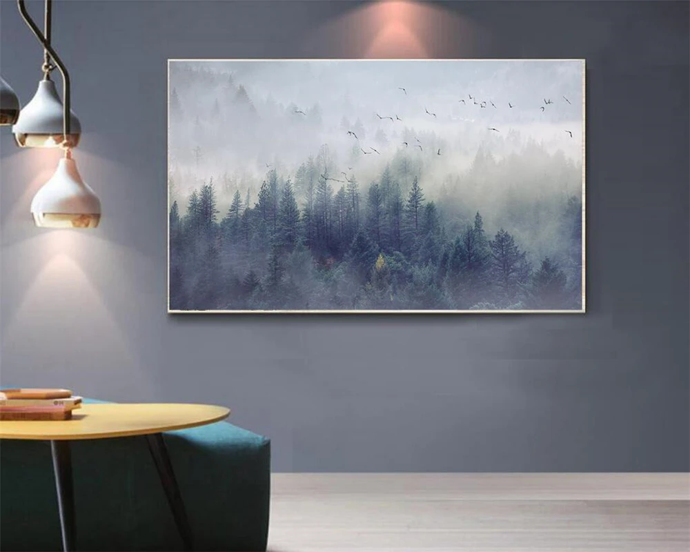 Beibehang Custom wallpaper Nordic fresh forest landscape design TV background wall living room bedroom mural 3d wallpaper photos