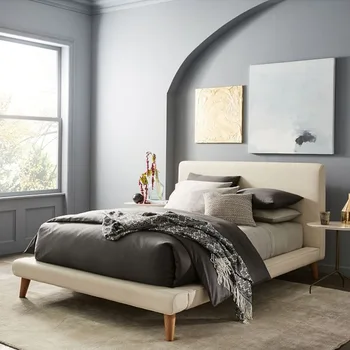 

2018 nice design simple modern cheap fabric bed