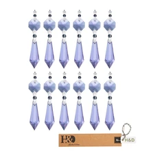 10 мм шт. 38 мм капля КРИСТАЛЛ Mordern люстра освещение запчасти Серебряная Бабочка Пряжка Романтический светильник подвесной светильник подвесные призмы