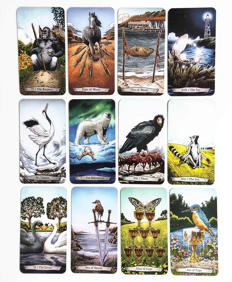 Новые карточки с животными Tarot веселая настольная игра палубная карта Games 78