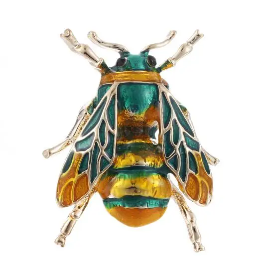 

Minimalist Bee Exquisite Trendy Brooch Brincos Sweater Pin Badge Pet Memorial Jewelry Scarf buckle Bijoux Christmas gift X1111