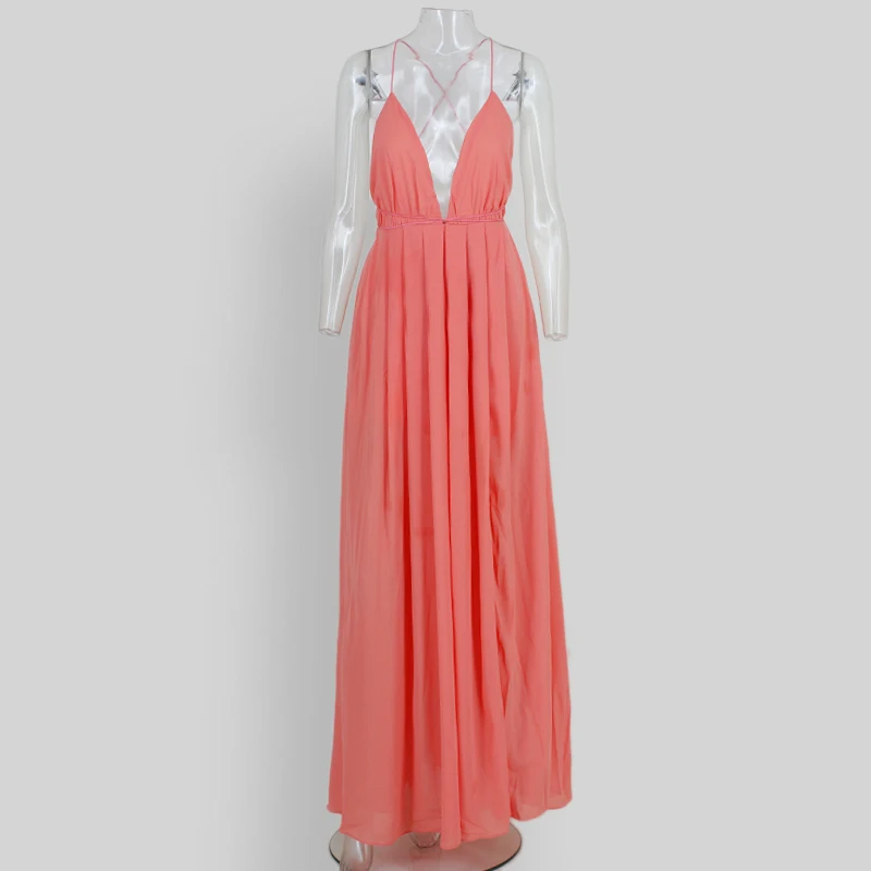 Fengguilai/простое платье без рукавов с v-образным вырезом; цвет белый, красный, синий; платье с высокой талией и открытым подолом; vestido de festa; винтажные вечерние платья