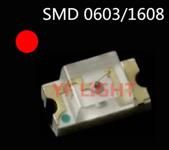 

Taiwan chipset SMD LED 0603 RED LED DIODE 1.7-2.2V 625-630nm surface mounted LED