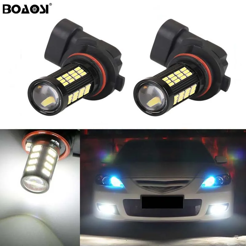 BOAOSI 2x высокое Мощность 30 Вт H8 H11 Led 4014 автомобильные светодиоды с чипом светильник