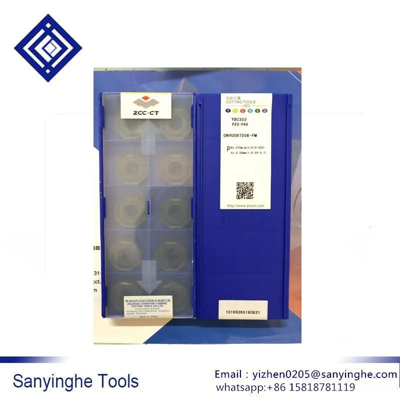 

10 шт./лот YBC302 ONHU08T508-PM cnc карбидные Токарные Вставки для стали