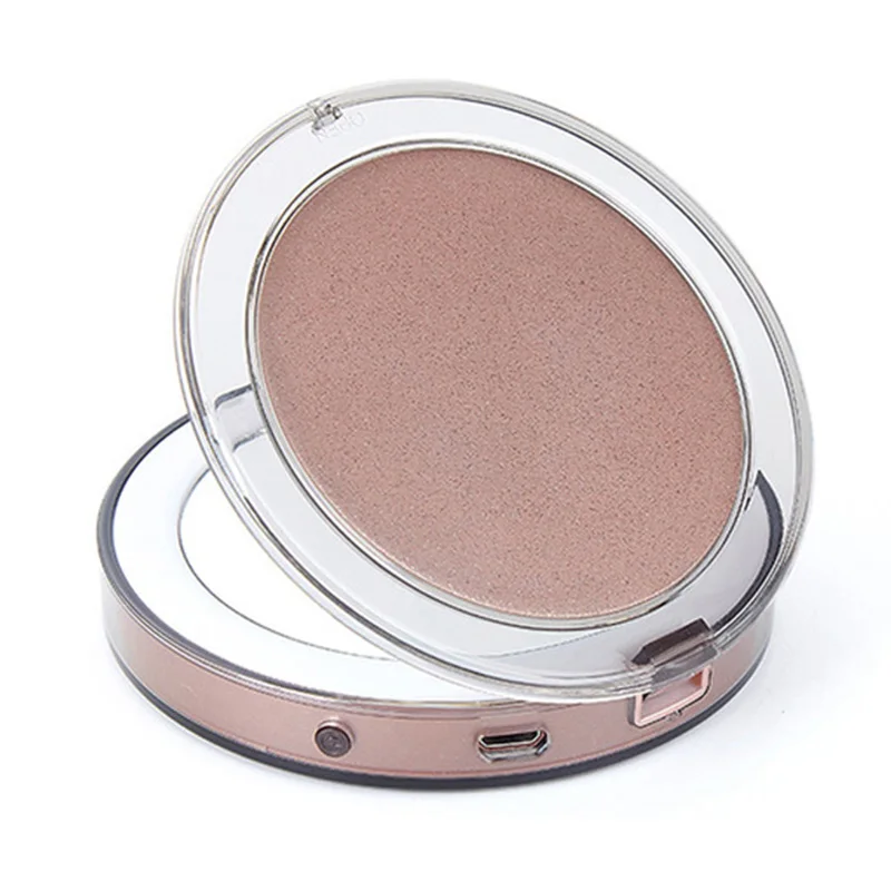 

Makeup mirror Led Lighted Mini Makeup Mirror 3X Magnifying Compact Travel Portable Sensing Lighting Makeup espejo portatil