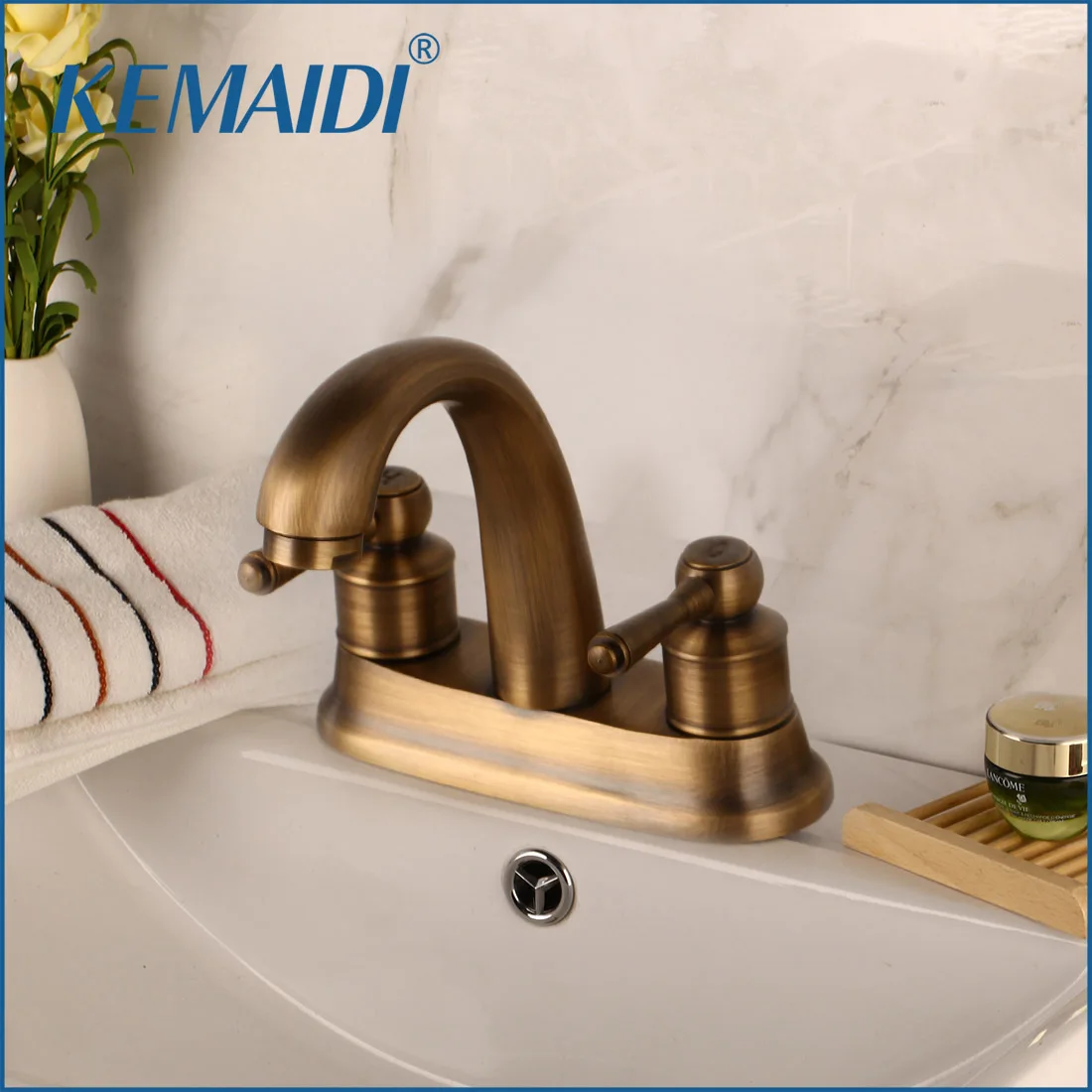 KEMAIDI حار بيع الحمام صنبور Doule مقبض العتيقة براس تيار صنبور حوض للحمام الحنفية سفينة غرقت الغرور خلاط KEMAIDI حار بيع الحمام صنبور Doule مقبض العتيقة براس تيار صنبور حوض للحمام الحنفية سفينة غرقت الغرور خلاط