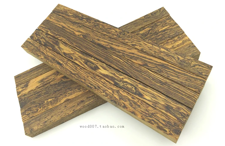 Ручка для ножей мексиканский Bocote 120x40x40 мм с толстым хвостовиком пилы материал