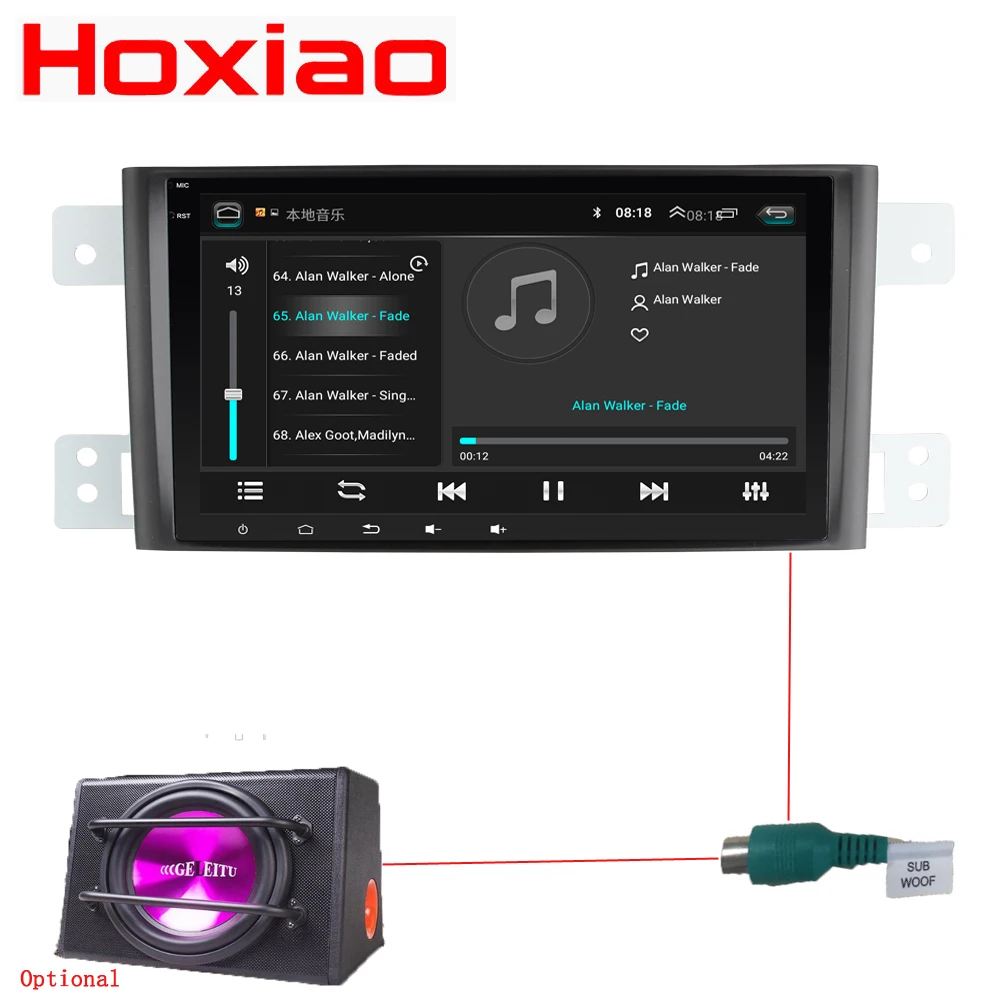 Автомобильный Android dvd плеер для Suzuki Grand Vitara Escudo JT 2007 2013 8 дюймов gps навигация Bluetooth WiFi