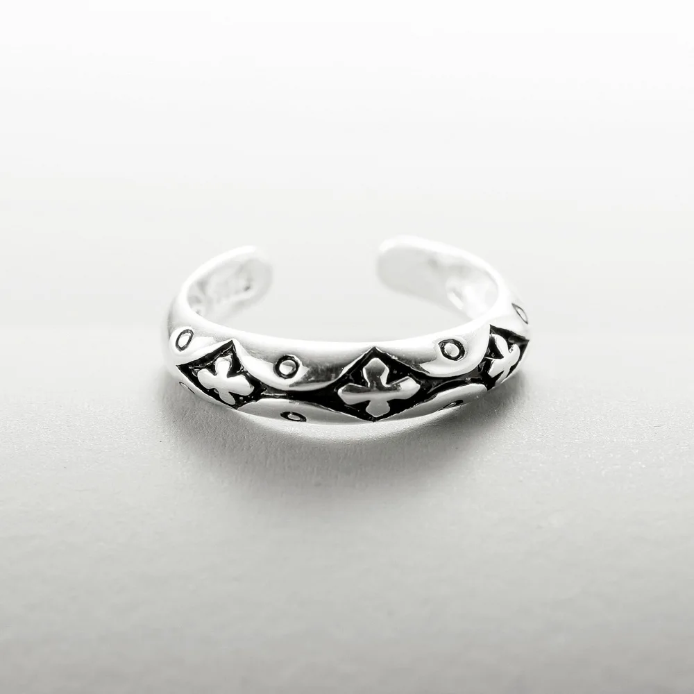figure Rings 100% Sterling 925 silver Jewelry Vintage Adjustable rings for women gift