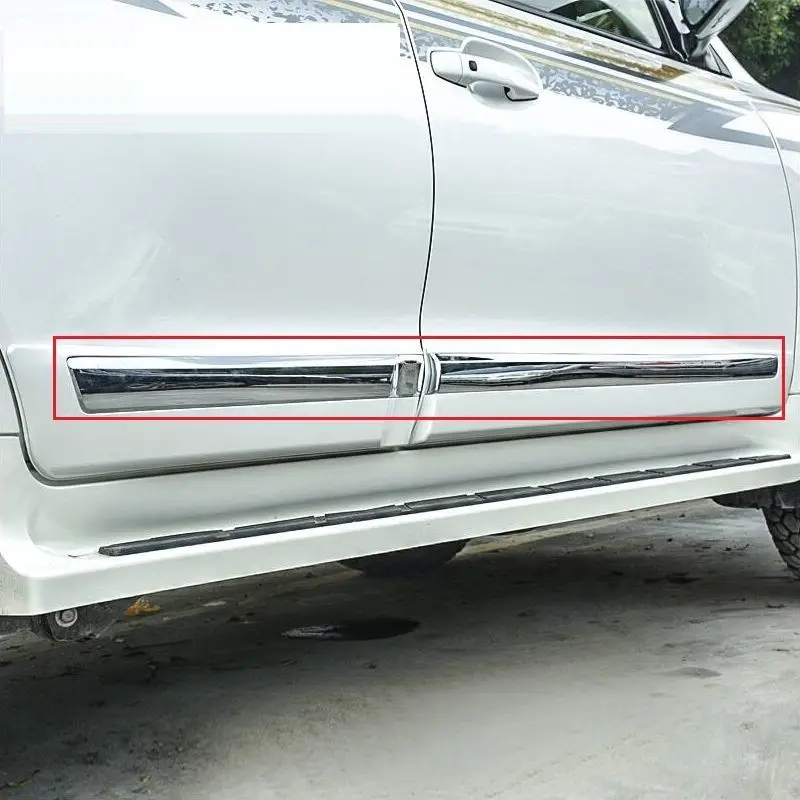 

Car Foot Pedal Body Door Exterior Automobile Automovil Sticker Strip Accessory 10 11 12 13 14 15 16 17 18 19 FOR Toyota Prado