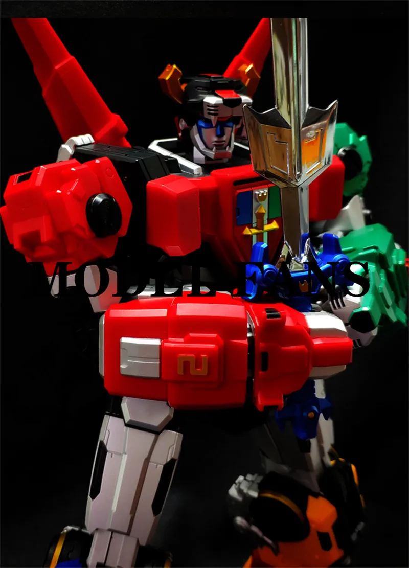 Модели фанатов в наличии Titan модель TP01 Beast King GoLion VOLTRON содержит светодиодный сплав фигурка робота