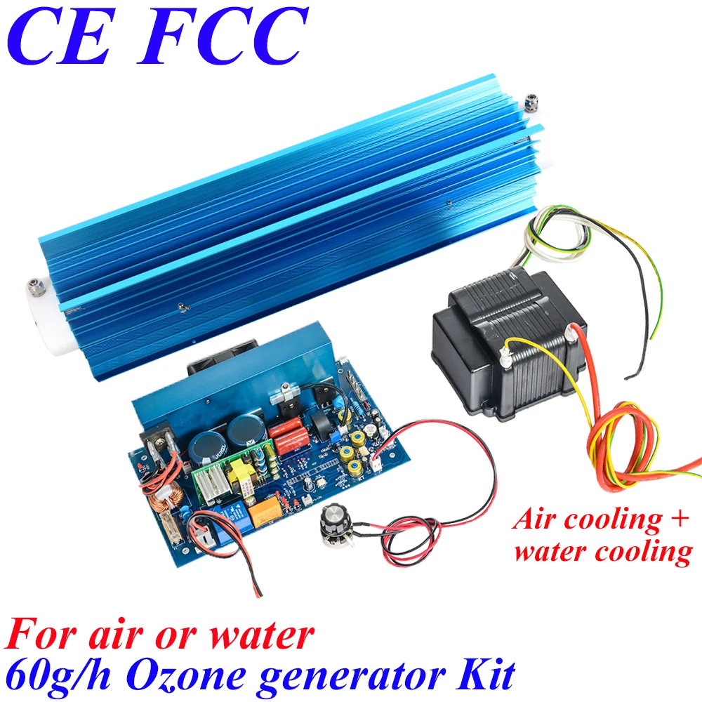 

Pinuslongaeva CE EMC LVD FCC 60g/h Quartz tube type ozone generator Kit drinking water ozonator new air purifier medical