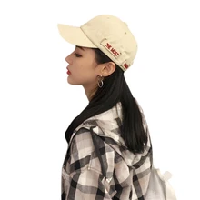 Модная лаконичная Повседневная Панама хлопковая шляпа с буквенным принтом унисекс для женщин и мужчин бейсбольная кепка